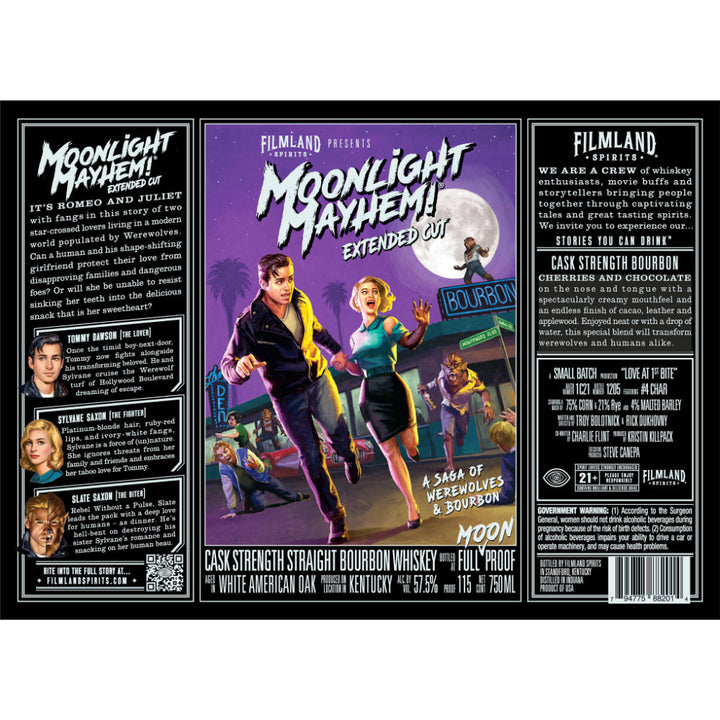 Filmland Spirits Moonlight Mayhem! Extended Cut Cask Strength Bourbon - Goro's Liquor