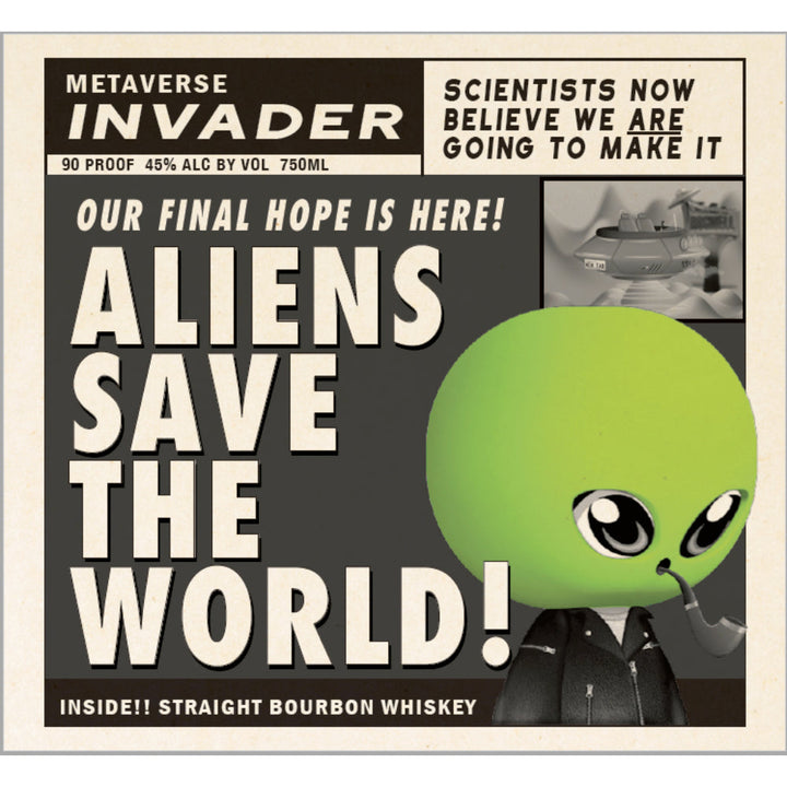 Five & 20 Spirits Aliens Save the World Straight Bourbon - Goro's Liquor