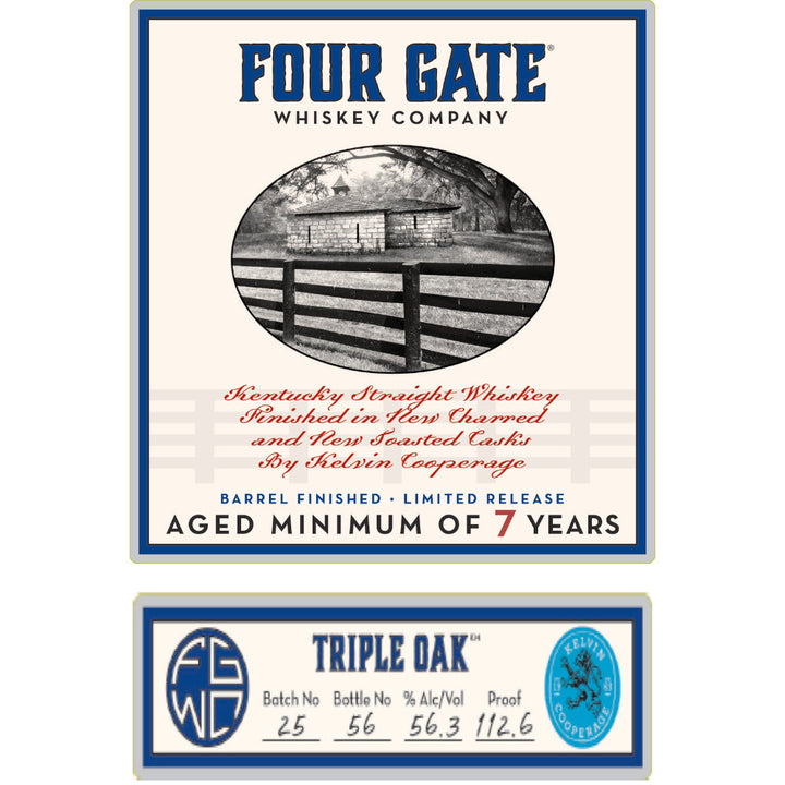 Four Gate 7 Year Old Triple Oak Straight Whiskey - Goro's Liquor