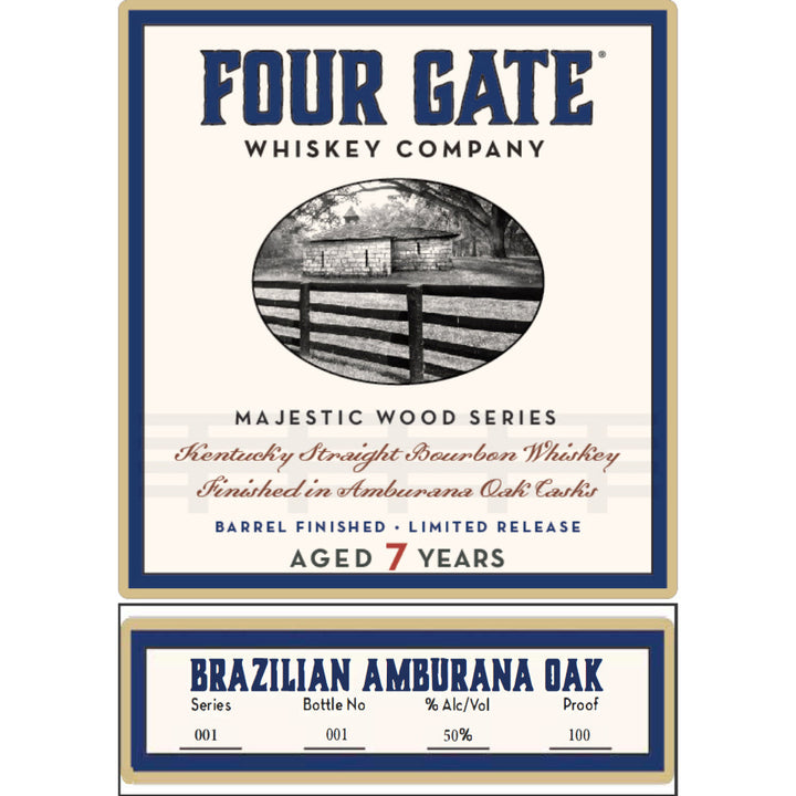 Four Gate Majestic Wood Series Amburana Oak Bourbon - Goro's Liquor