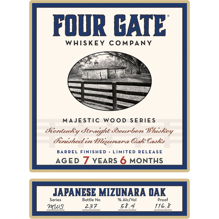 Four Gate Majestic Wood Series Japanese Mizunara Oak Bourbon - Goro's Liquor