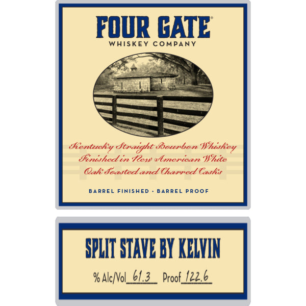 Four Gate Split Stave by Kelvin Straight Bourbon - Goro's Liquor