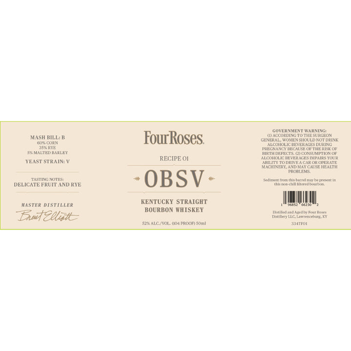 Four Roses Recipe 01 OBSV Kentucky Straight Bourbon - Goro's Liquor