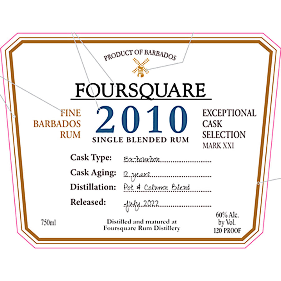 Foursquare 2010 Rum 12 Year Old - Goro's Liquor