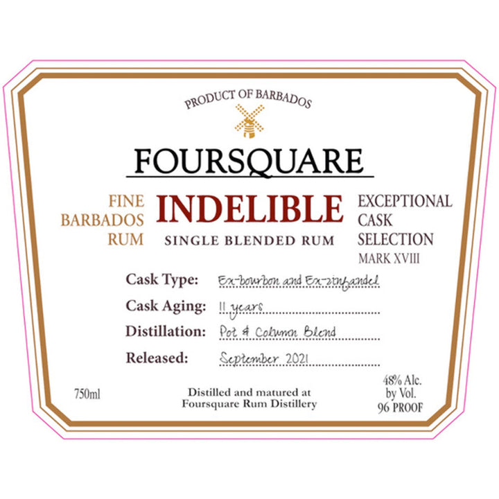 Foursquare Indelible Single Blended Rum - Goro's Liquor