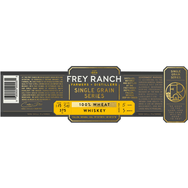 Frey Ranch Farmer & Distillers Single Grain Series Wheat Whiskey - Goro's Liquor