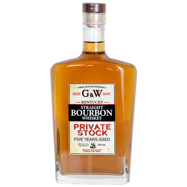 G&W 5 Year Old Private Stock Bourbon - Goro's Liquor