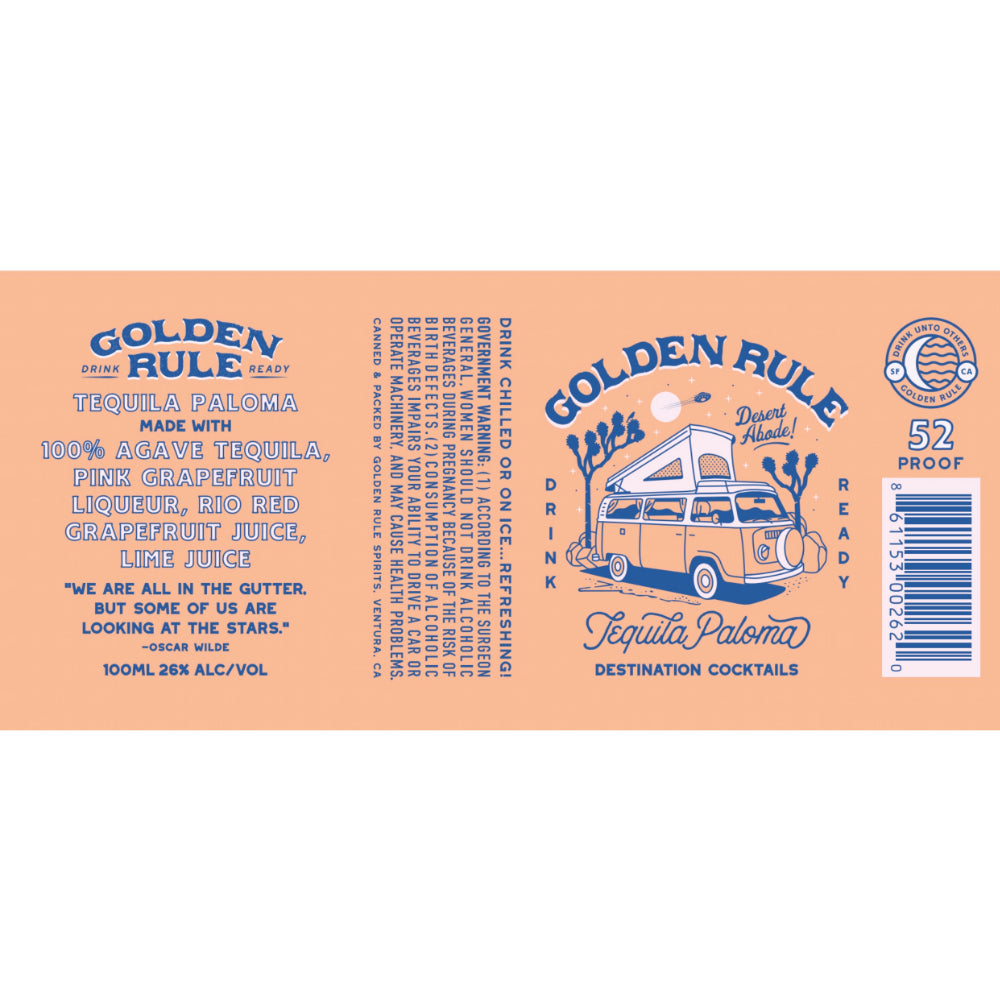 Golden Rule Tequila Paloma 4pk - Goro's Liquor