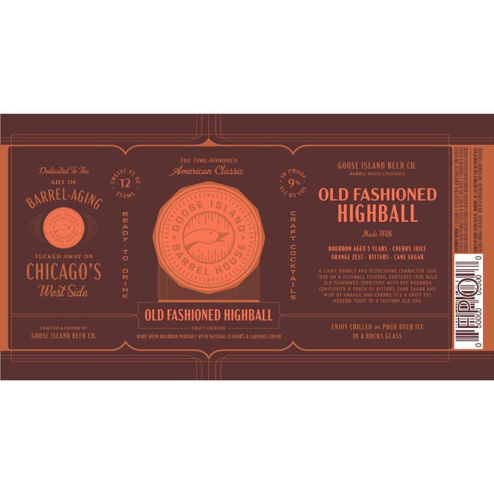 Goose Island Barrel House Old Fashioned Highball - Goro's Liquor