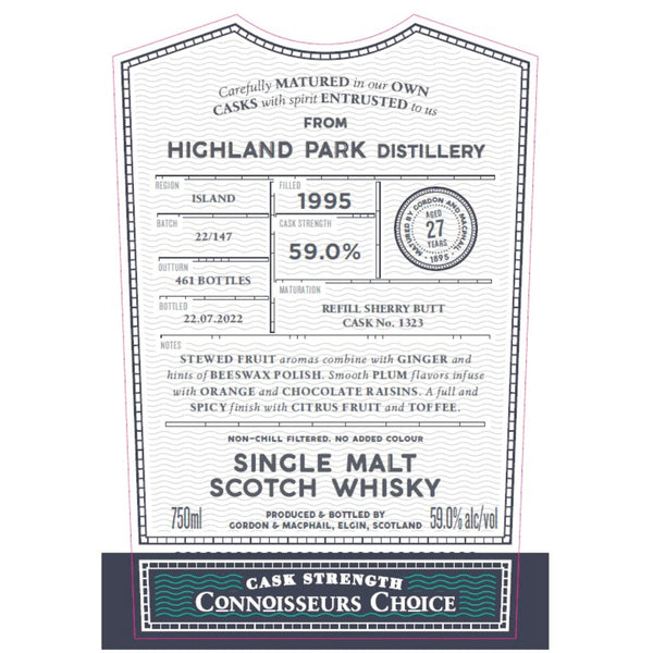 Gordon & MacPhail Highland Park 27 Year Old Connoisseurs Choice - Goro's Liquor