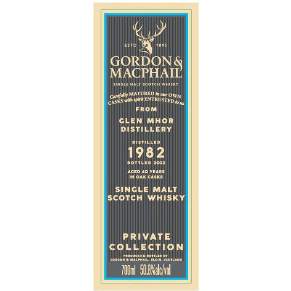 Gordon & Macphail 1982 Glen Mhor 40 Year Old - Goro's Liquor