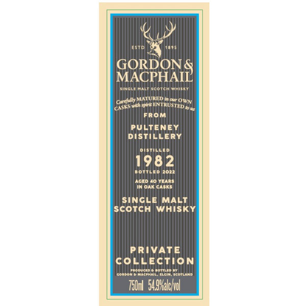 Gordon & MacPhail 1982 Pulteney 40 Year Old - Goro's Liquor