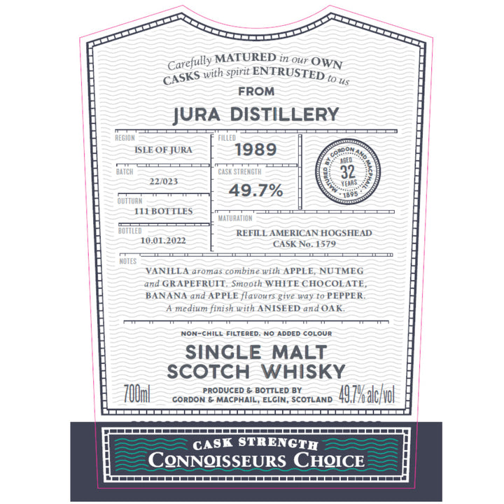 Gordon and Macphail Jura 32 Year Old Connoisseurs Choice - Goro's Liquor