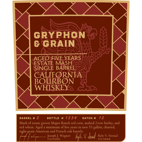 Gryphon & Grain Bourbon Whiskey Batch #12 - Goro's Liquor