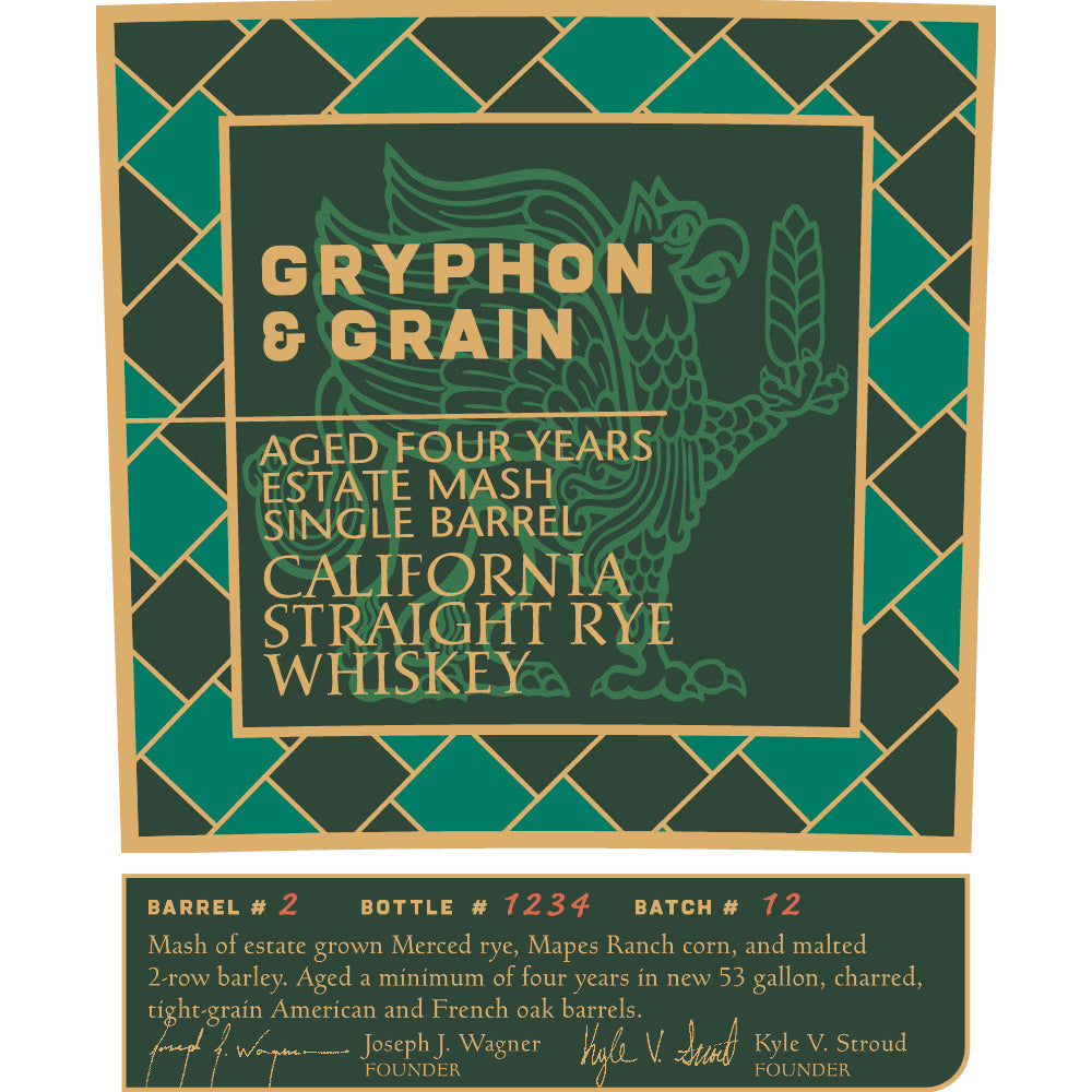 Gryphon & Grain Rye Whiskey Batch #12 - Goro's Liquor