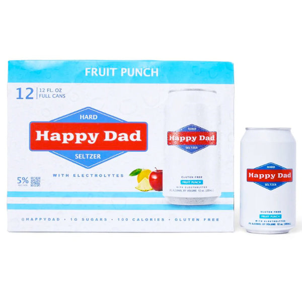 Happy Dad Fruit Punch Hard Seltzer 12pk - Goro's Liquor