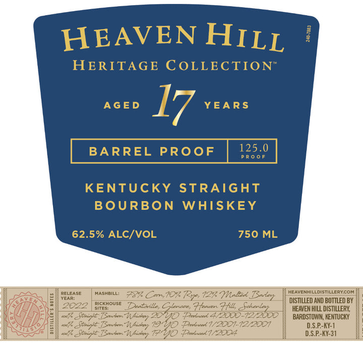 Heaven Hill Heritage Collection 17 Year Old Bourbon 1st Edition - Goro's Liquor