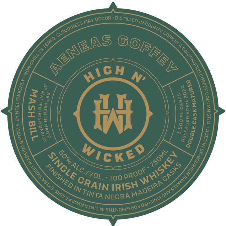 High N’ Wicked Aneas Coffey Irish Whiskey - Goro's Liquor