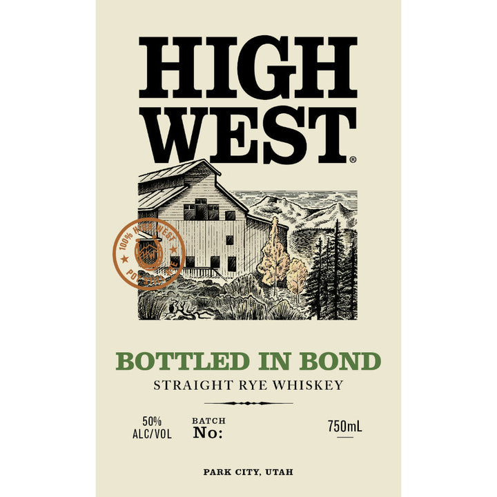 High West Bottled in Bond Straight Rye Whiskey - Goro's Liquor