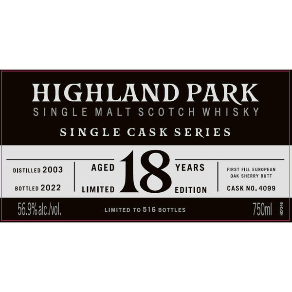 Highland Park Single Cask Series 18 Year Old - Goro's Liquor