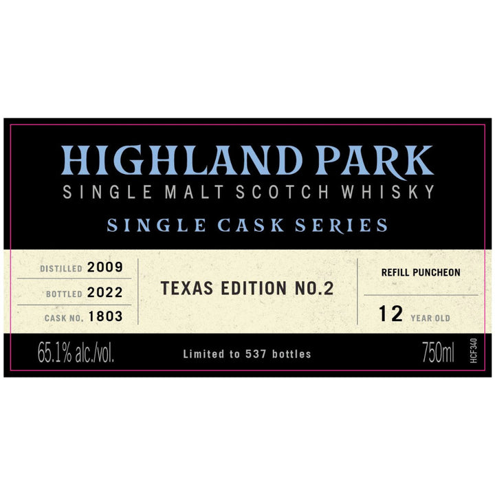 Highland Park Single Cask Series Texas Edition No. 2 - Goro's Liquor