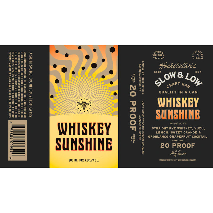 Hochstadter's Slow & Low Whiskey Sunshine - Goro's Liquor