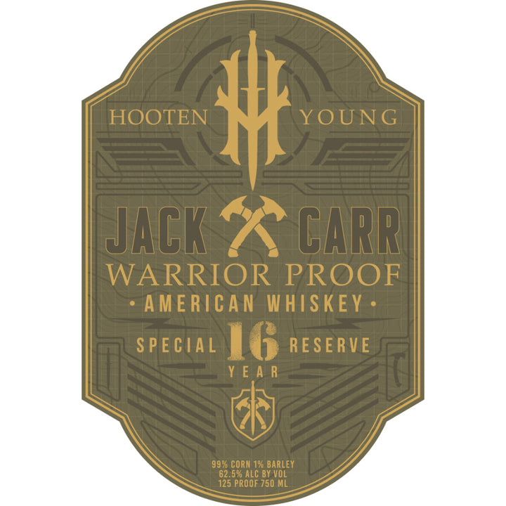 Hooten Young Jack Carr 16 Year Old Special Reserve Warrior Proof American Whiskey - Goro's Liquor