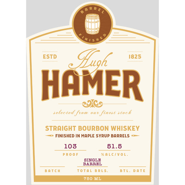 Hugh Hamer Bourbon Finished in Maple Syrup Barrels - Goro's Liquor