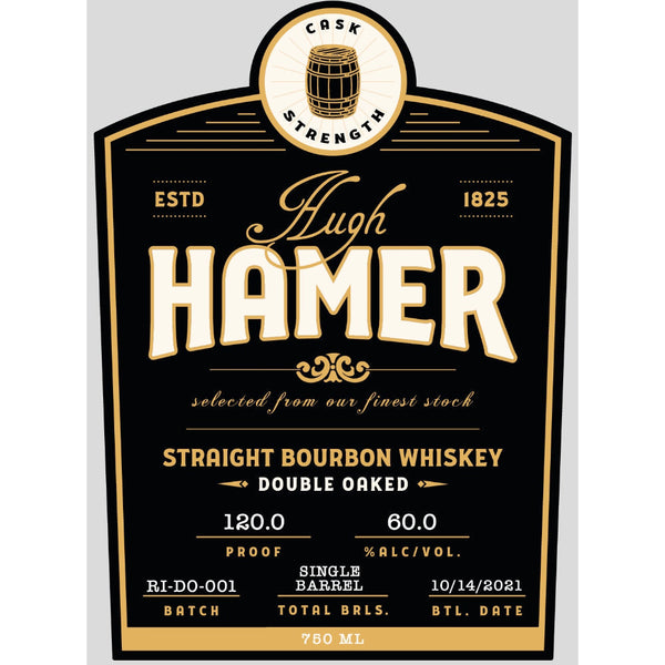 Hugh Hamer Double Oaked Straight Bourbon 120 proof - Goro's Liquor