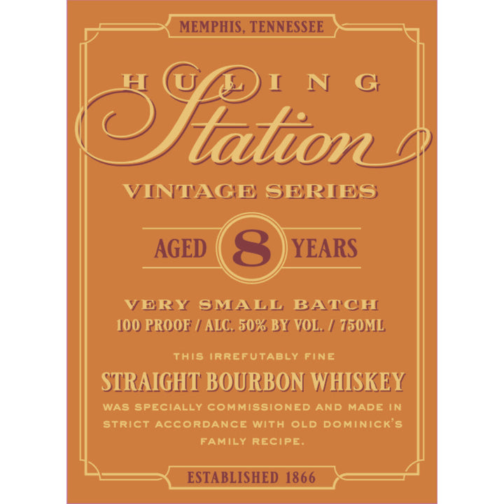 Huling Station 8 Year Old Vintage Series Straight Bourbon - Goro's Liquor