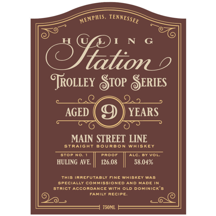 Huling Station Trolley Stop Series 9 Year Old Main Street Line Straight Bourbon - Goro's Liquor