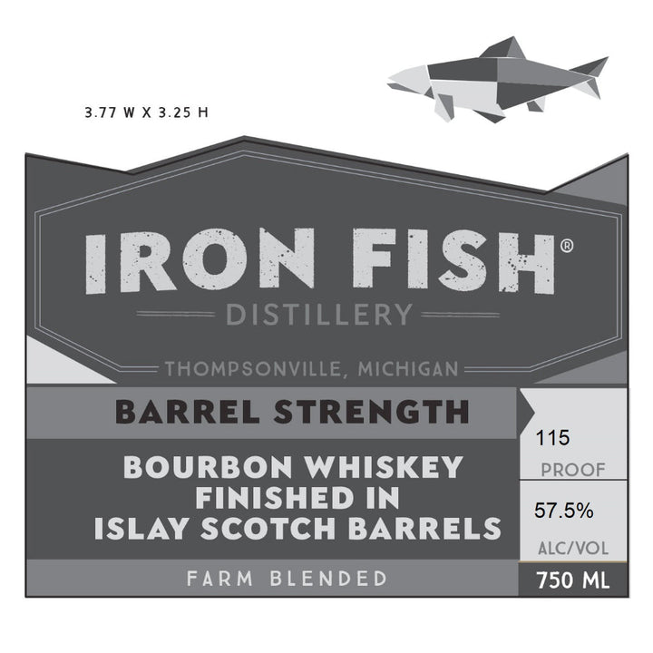 Iron Fish Barrel Strength Farm Blended Bourbon - Goro's Liquor