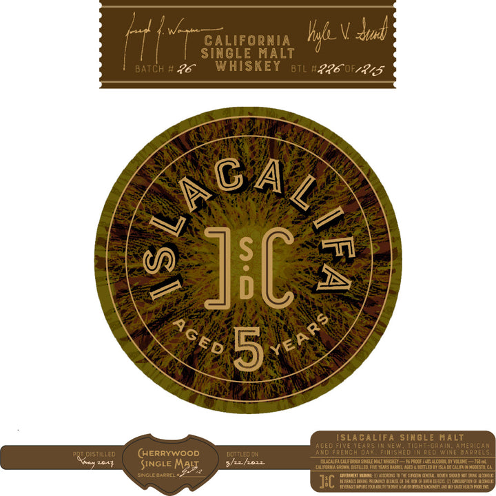 Islacalifa 5 Year Sherrywood Single Malt Whiskey - Goro's Liquor