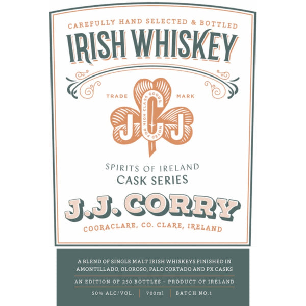 J.J. Corry Spirits of Ireland Cask Series Batch 1 - Goro's Liquor