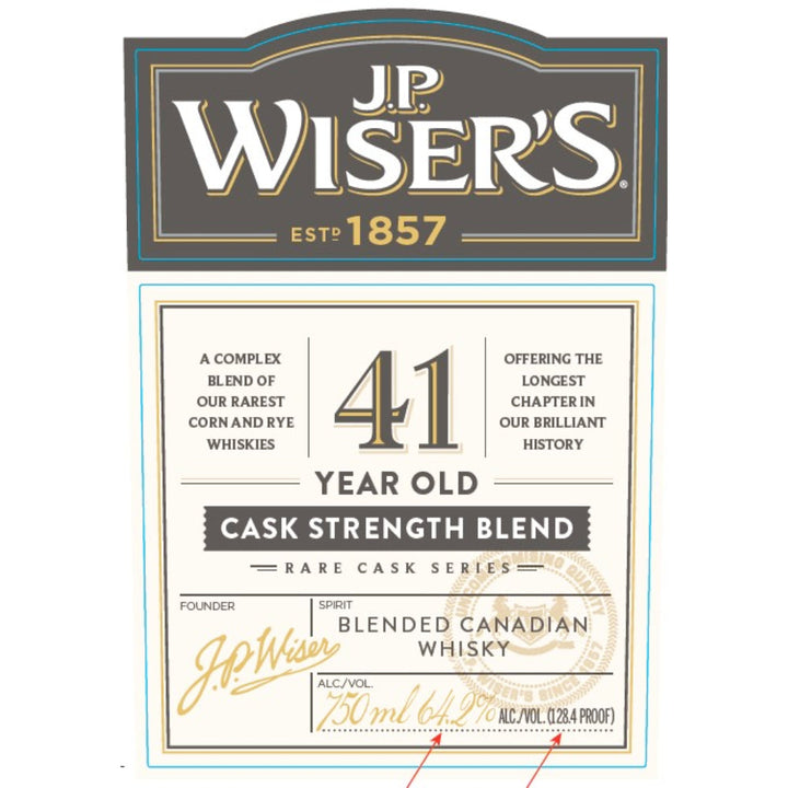 J.P. Wiser’s 41 Year Old Rare Cask Series - Goro's Liquor