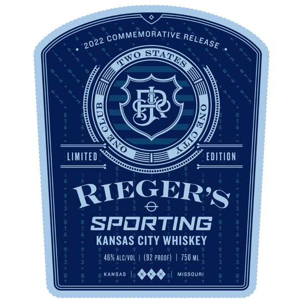 J. Rieger Sporting Kansas City Whiskey - Goro's Liquor