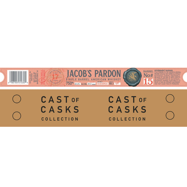 Jacob‘s Pardon Cast of Casks 17 Year Old Barrel No #15 - Goro's Liquor