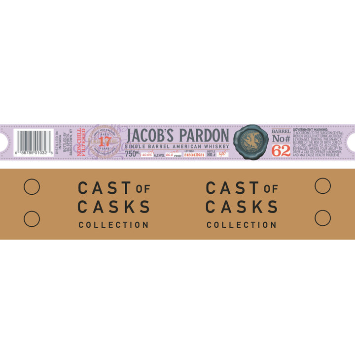 Jacob‘s Pardon Cast of Casks 17 Year Old Barrel No #62 - Goro's Liquor