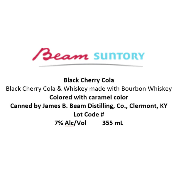 Jim Beam Black Cherry Cola Canned Cocktail - Goro's Liquor