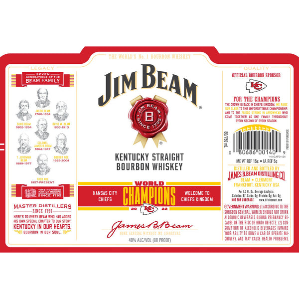 Jim Beam Kansas City Chiefs World Champions Edition - Goro's Liquor