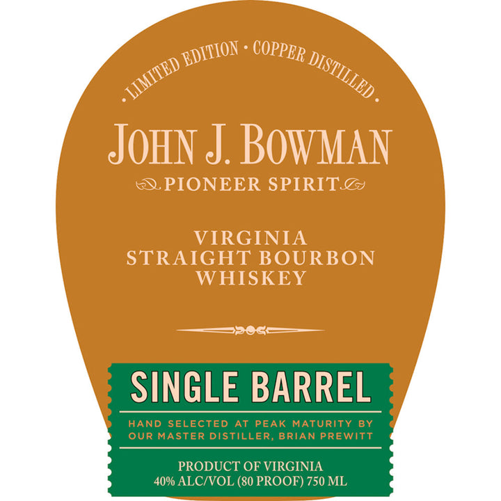 John J. Bowman Single Barrel Bourbon Limited Edition - Goro's Liquor