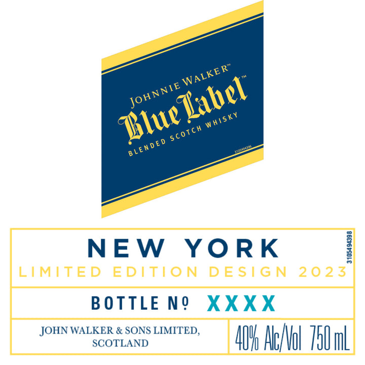 Johnnie Walker Blue Label New York Limited Edition Design 2023 - Goro's Liquor