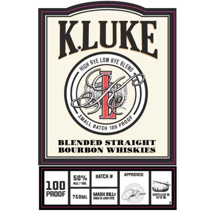 K.Luke Blended Straight Bourbon Whiskies - Goro's Liquor