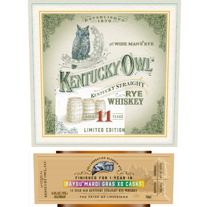 Kentucky Owl Mardi Gras Limited Edition 11 Year Straight Rye - Goro's Liquor