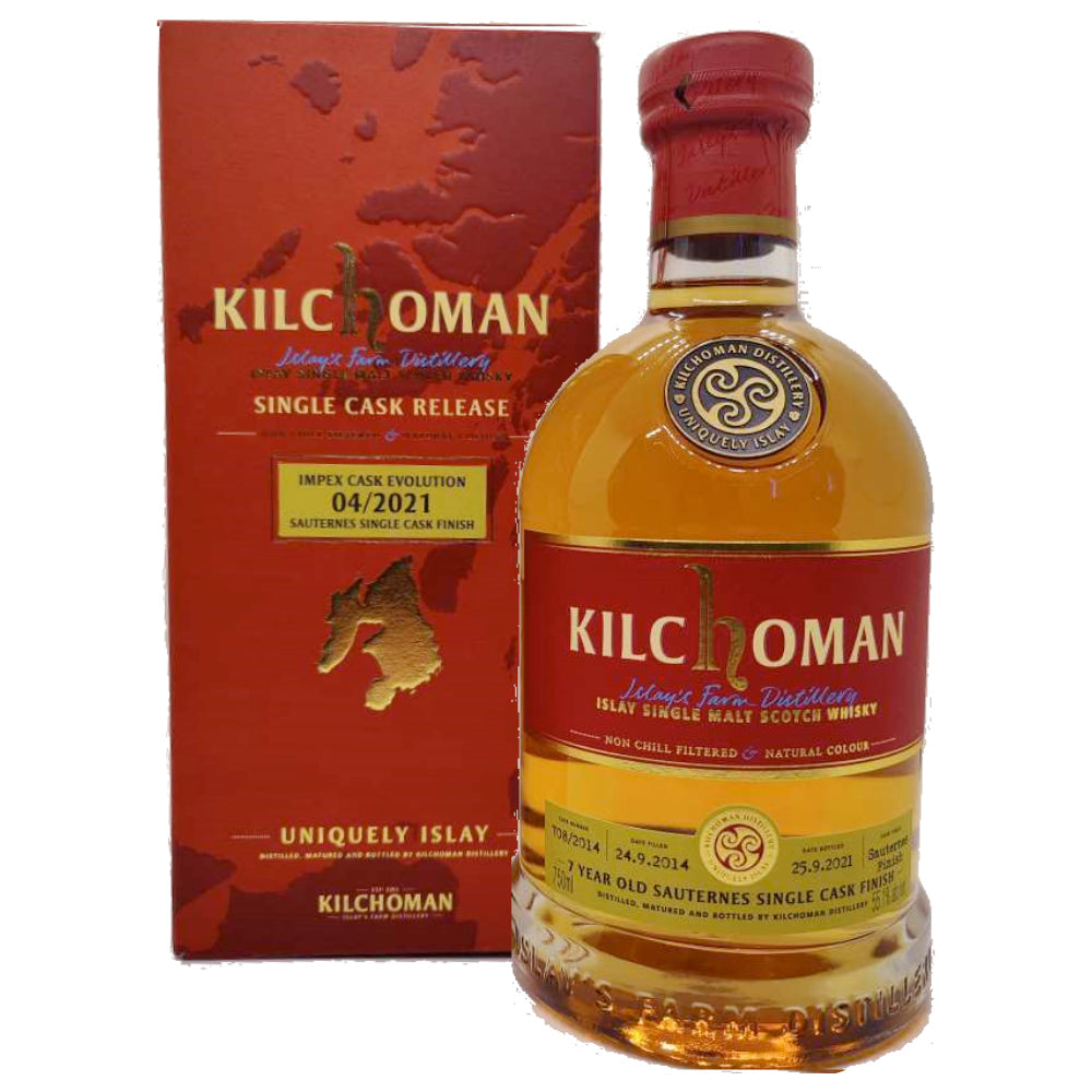 Kilchoman 7 Year Sauternes Cask Finish ImpEx Cask Evolution 04/2021 - Goro's Liquor