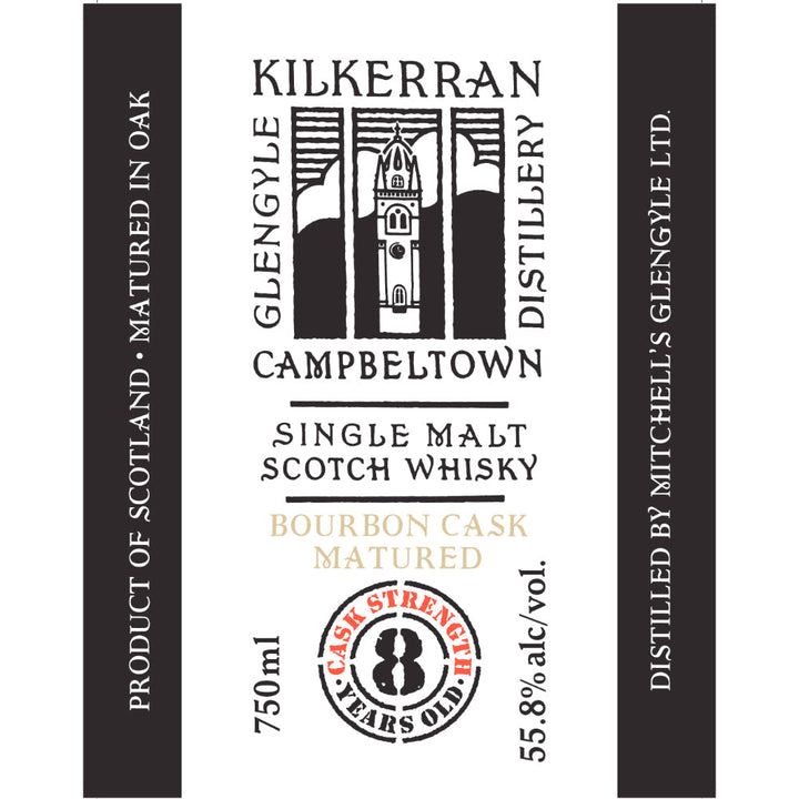 Kilkerran 8 Year Old Cask Strength Bourbon Cask Matured - Goro's Liquor