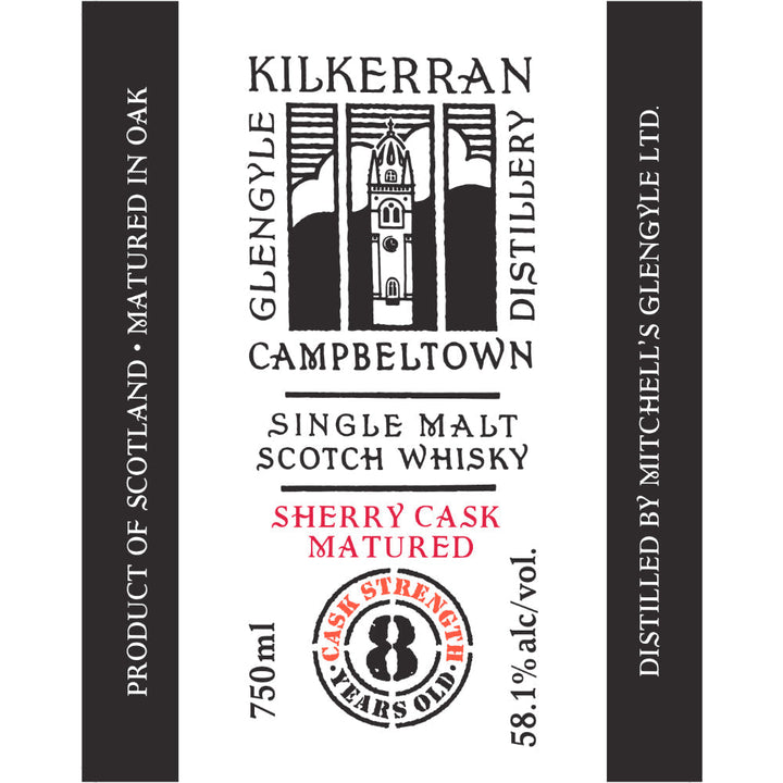 Kilkerran 8 Year Old Cask Strength Sherry Cask Matured - Goro's Liquor