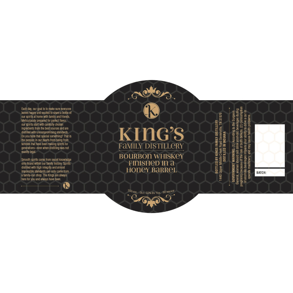 King’s Family Bourbon Finished In A Honey Barrel - Goro's Liquor