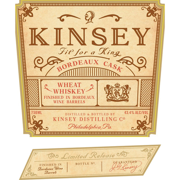 Kinsey Bordeaux Cask Wheat Whiskey - Goro's Liquor