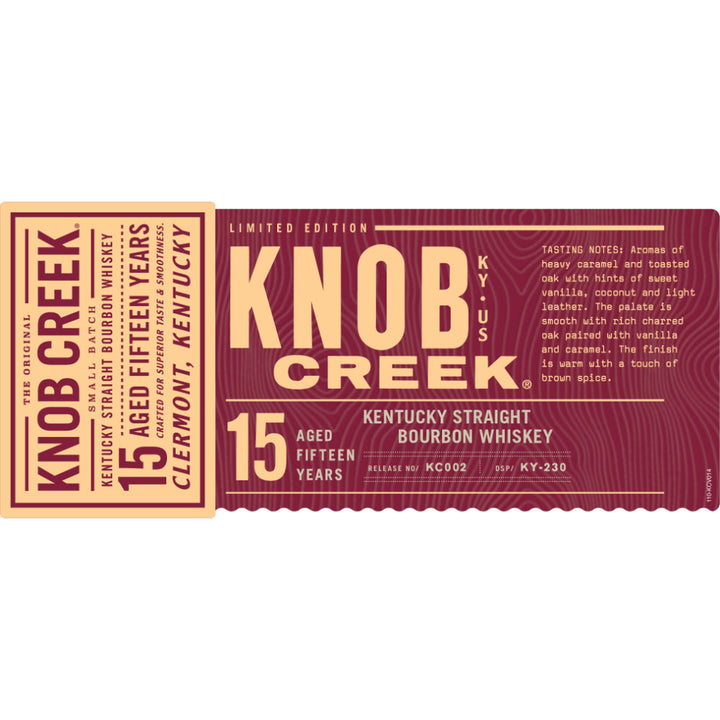 Knob Creek 15 Year Old 2021 Limited Edition - Goro's Liquor